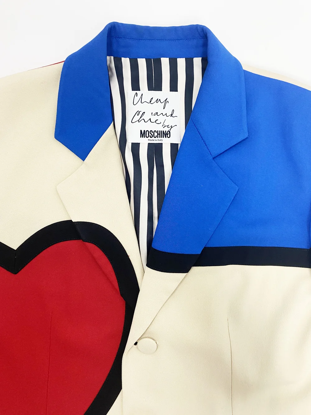 Moschino S/S 1993 Mondrian art is love jacket — JAMES VELORIA
